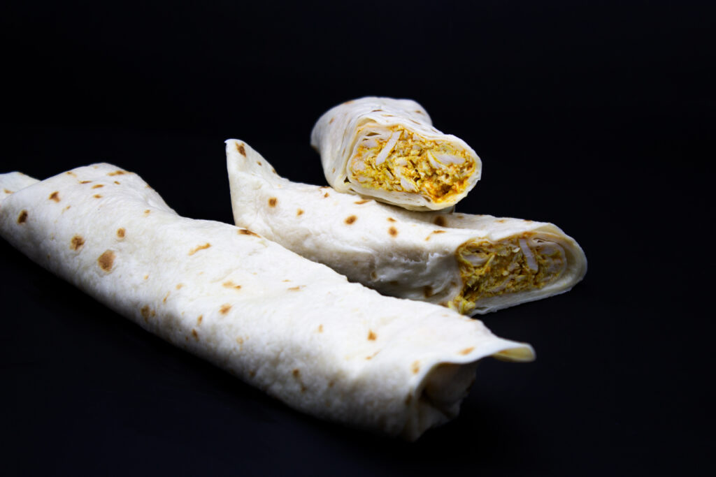 Burritos de pollo asado