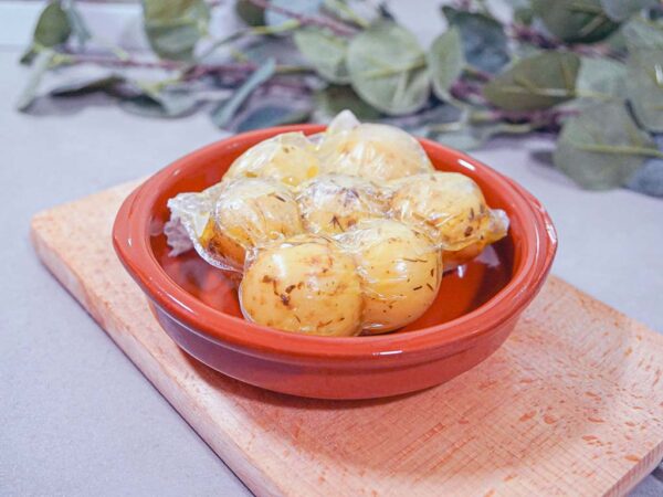 Patatas baby asadas con aroma de monte y AOVE Esencia Familiar - Imagen 4