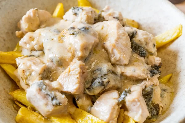 Pollo al Roquefort con Espinacas - Imagen 6