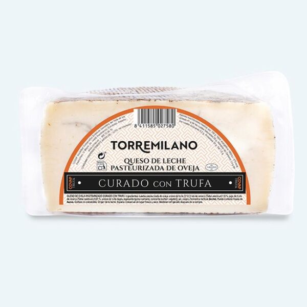 Medio Queso de Oveja Pasteurizado Curado con Trufa - Imagen 2