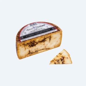 Medio Queso de Oveja Pasteurizado Curado con Ajo Negro