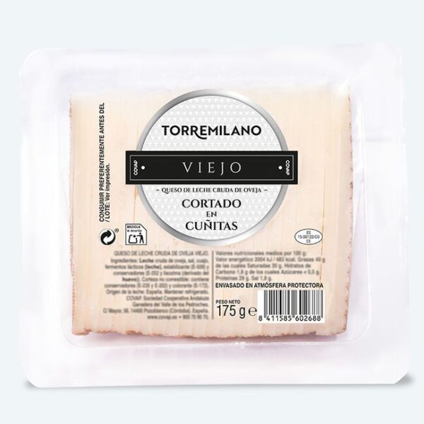 Queso de Oveja de Leche Cruda Viejo Torremilano Cortado en Cuñitas - Imagen 3