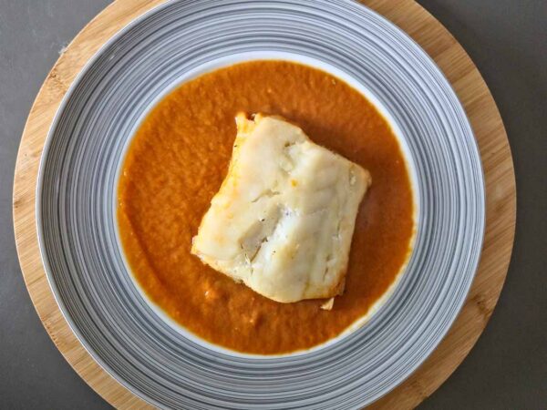 Bacalao con salsa de gambas - Imagen 2