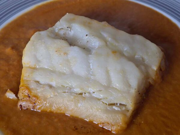 Bacalao con salsa de gambas - Imagen 3