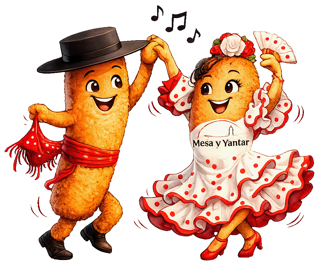 croqueta y flamenquÍn bailando