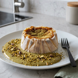 tarta queso cremoso de pistacho